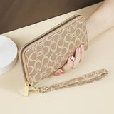 Printed Zipper Wallet Women's Long Handbag