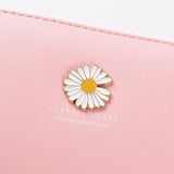 Women's Little Daisy Long Wallet with Wrist Band