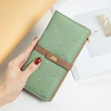 Embroidered Women's Long Wallet Card Bag Handbag
