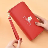 Cartoon Women's Long Wallet Wrist Bag