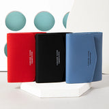 Short Buckle Three Fold Women's Wallet Letter Zero Wallet