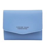 Short Buckle Three Fold Women's Wallet Letter Zero Wallet