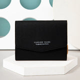 Short Buckle Three Fold Women's Wallet Letter Zero Wallet