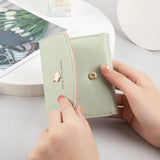 Women's Short Rabbit Lock Wallet PU Leather Coin Bag