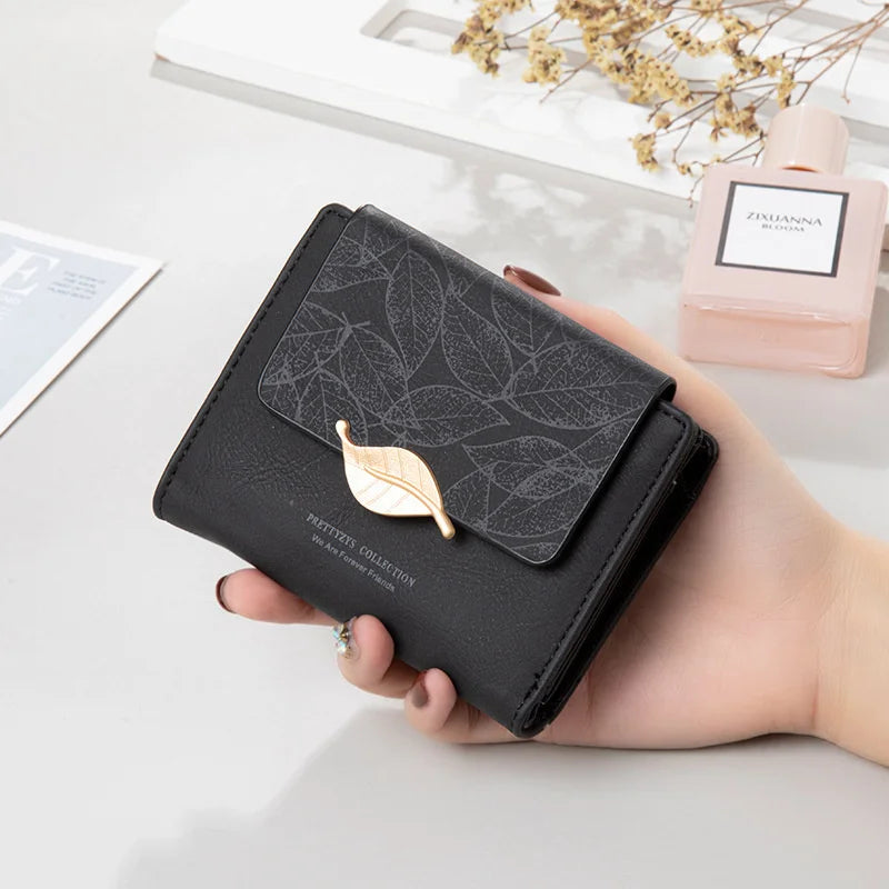 Frosted Leaf Women's Short Wallet Zero Wallet