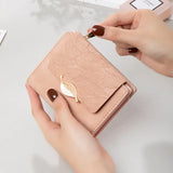 Frosted Leaf Women's Short Wallet Zero Wallet