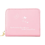 Small Anti-Theft Zipper Wallet for Women, Printed Design