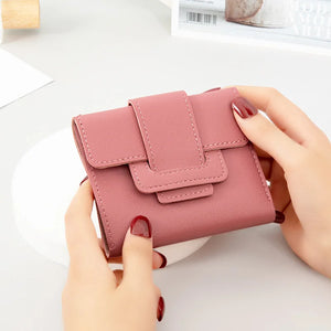 Women's Short Wallet Student Card Bag Small Belt Zero Wallet