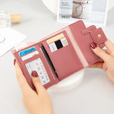 Women's Short Wallet Student Card Bag Small Belt Zero Wallet