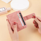 Women's Short Wallet with Zipper and Card Slots