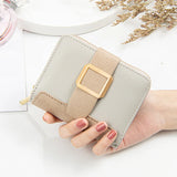 Small Fresh Zipper Wallet for Women, Coin Change Wallet