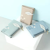 Small Daisy Print Leather Wallet Women Short Creative Soft Texture Card Holder