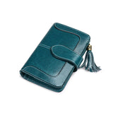 Cowhide Short Wallet for Women