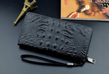 Men Long Handbag Wallet Pattern Business Capacity Mobile Phone Bag Purse