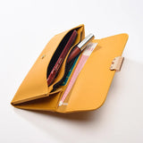 Women's Long Solid Multi-slot Large Capacity Handbag