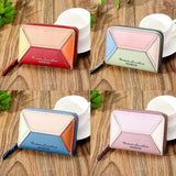 Kids Short Wallet Matching Solid Women Zipper Purse