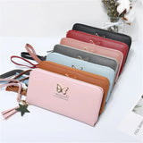 Butterfly Hollow Clutch Bag Large Capacity Wallet for Women
