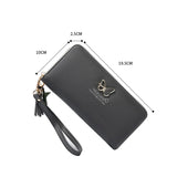 Women's Clutch Bag Large Capacity Zipper Wallet Butterfly Hollow