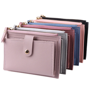 Women Wallet Purses Small Clutch Purse PU Girl Solid Wallet