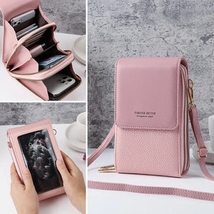 Women's Touch Screen Crossbody Purse Handbag