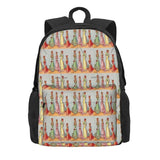 Louis Wain Wallflower Cats Backpack Men's Waterproof Travel Bag