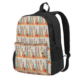 Louis Wain Wallflower Cats Backpack Men's Waterproof Travel Bag