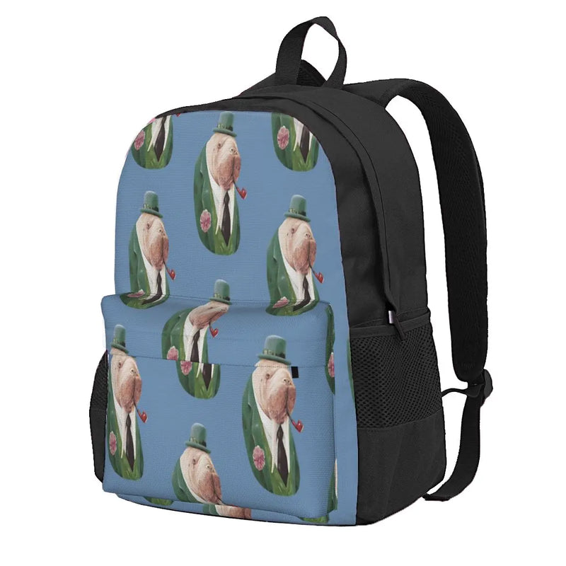 Green Backpacks Men's & Women's Zipper Close Bag