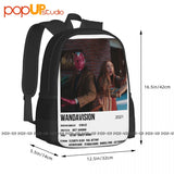 Wandavision Movie Backpack Large Capacity 3D Printing