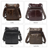 Leather Messenger Bag Small Men Shoulder Crossbody Handbags