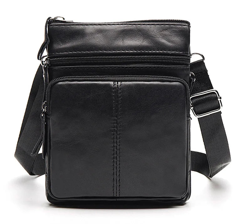 Leather Messenger Bag Small Men Shoulder Crossbody Handbags