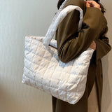 Soft Padded Shoulder Bag with Large Capacity