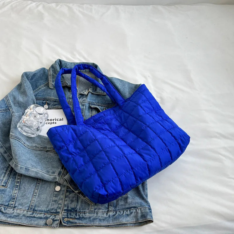 Soft Padded Shoulder Bag with Large Capacity