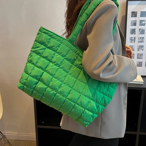 Soft Padded Shoulder Bag with Large Capacity