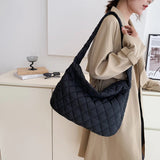 Yellow Crossbody Space Cotton Pad Bag Large Capacity Shoulder Bag