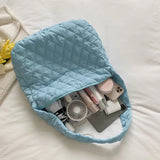 Yellow Crossbody Space Cotton Pad Bag Large Capacity Shoulder Bag