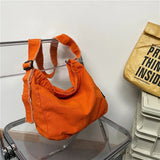 Canvas Shoulder Bag for Students, Lazy Wind Messenger Bag