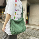 Canvas Tote Bag Women Large Capacity Schoolbag