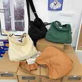 Canvas Tote Bag Women Large Capacity Schoolbag