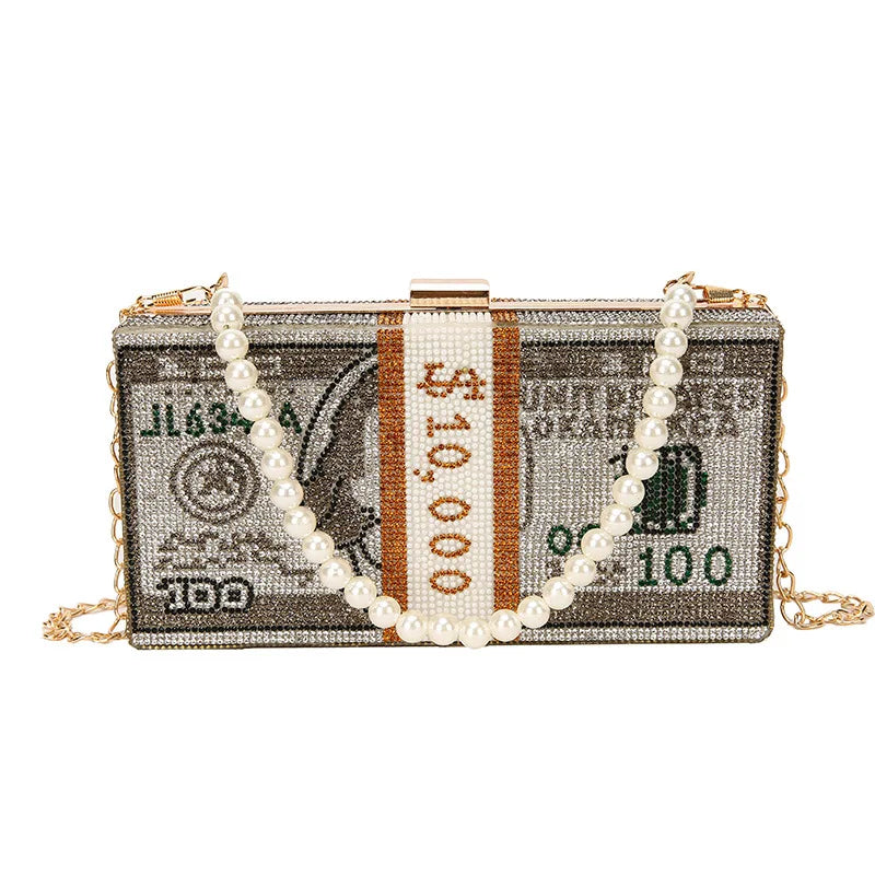 Money Shape Bag Evening Bag Party Purses Clutch