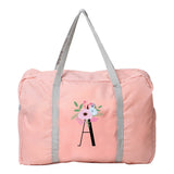 Water Proof Shoulder Travel Bag Flower Print Handbag Luggage Pack