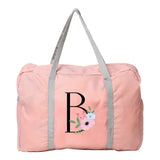 Water Proof Shoulder Travel Bag Flower Print Handbag Luggage Pack