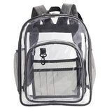 Water Resistant Heavy Duty Clear Backpack Double Zipper