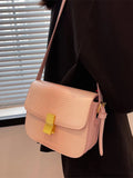 Water Ripples Crossbody Bag Summer Pu Leather Women's Shoulder Bag