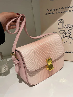 Water Ripples Crossbody Bag Summer Pu Leather Women's Shoulder Bag