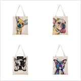 Watercolor Chihuahua Dog Print Shopping Bag Foldable Eco Friendly Gift