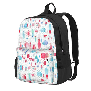 Watercolor Beetles Backpacks Men's & Women's Bag