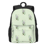 Watercolor Flowers Backpacks Men's and Women's School Bag