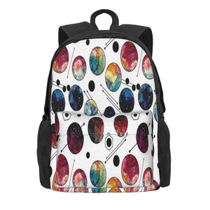 Colorful Galaxy Circle Backpack - Personalised Print