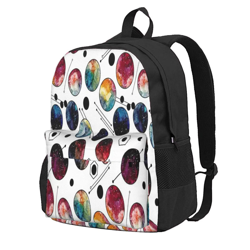 Colorful Galaxy Circle Backpack - Personalised Print
