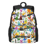 Watercolor Dinosaur Road Crew Backpacks Men's Backpacks Bags For Women
